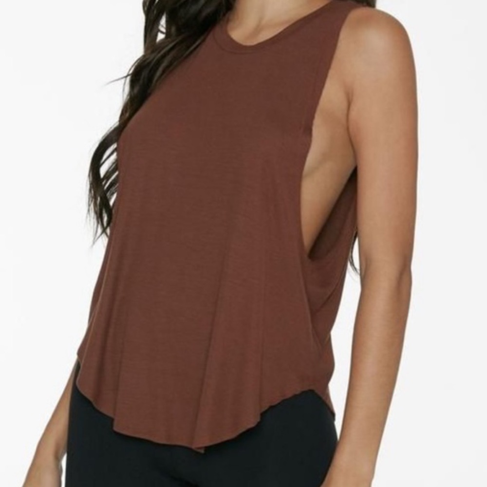 Joan Brown Round Hem Muscle Tank